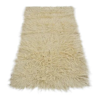 Vintage Turkish Tülü Shag Rug For Sale