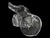 A dramatic crystal leaping trout sculpture with a fishing lure. Dated on underside 1988, this sporting sculpture captures...