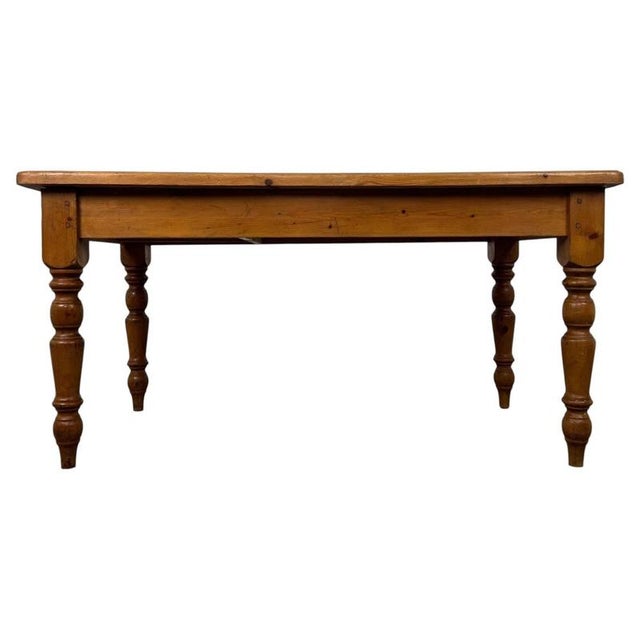 Antique English Pine Farmhouse Dining Table For Sale - Image 12 of 12