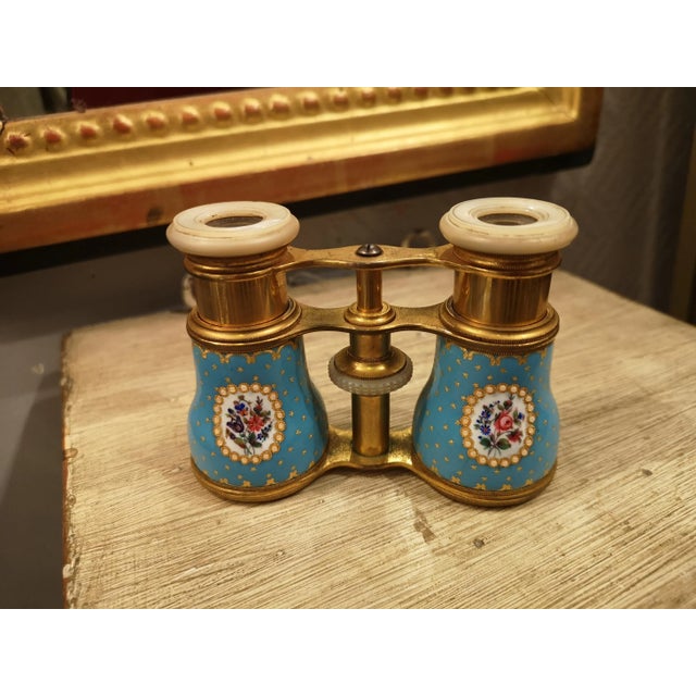 Blue Enamel Theater Glasses For Sale - Image 13 of 13