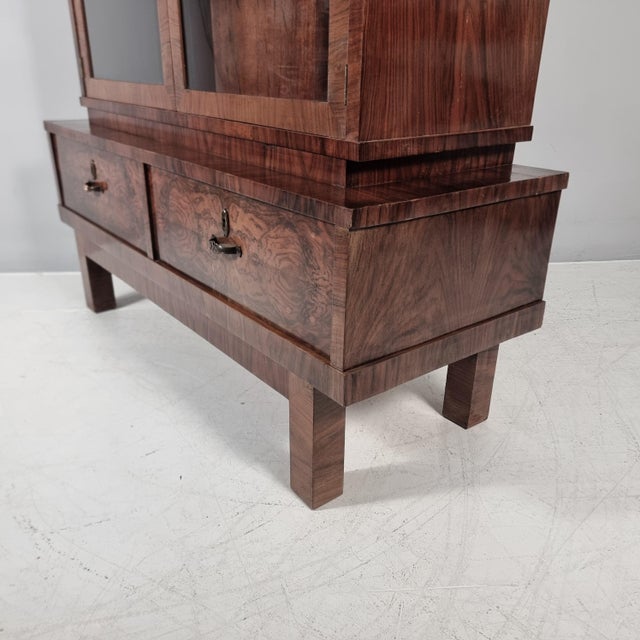 Brown Art Deco Style Vitrine from Tatra, 1970s For Sale - Image 8 of 12