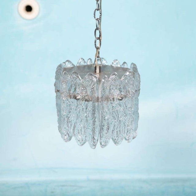 Mid-Century Modern Vintage Glass Hanging Lamp from Orrefors For Sale - Image 3 of 18