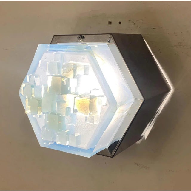 Mid-Century Modern Mid 20th Century Hexagonal Modular Sconces by Poliarte For Sale - Image 3 of 10
