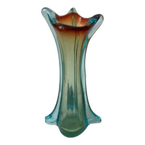 Mid-Century Italian Murano Glass Hand Blown Vase