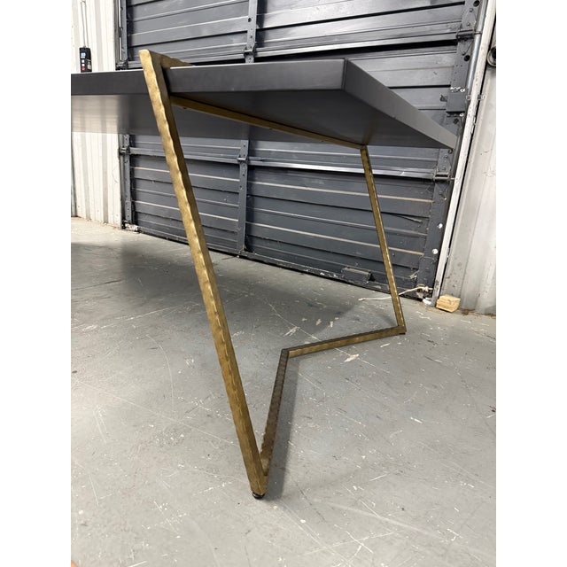 2020s Smoked Grey Maple Solway Table For Sale - Image 5 of 6