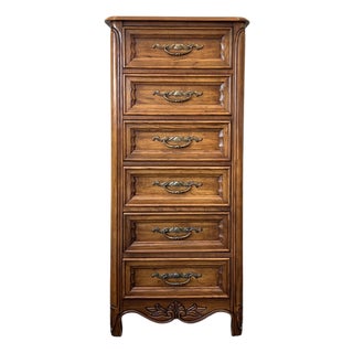 Dixie Furniture Carved French Country Lingerie Chest For Sale