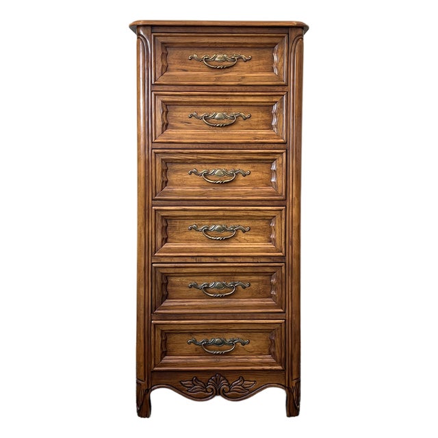 Dixie Furniture Carved French Country Lingerie Chest For Sale