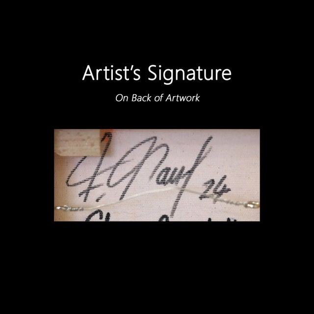 Glowing Sunset II - Vibrant Warm Tone Textured Abstract Original Artwork by Frederic Paul For Sale - Image 9 of 9