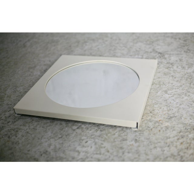 Metal Space Age Mirror in Steel, 1970s For Sale - Image 7 of 12