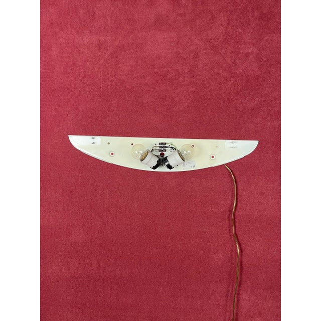 Large Wall Lamps in Opaline Blown Murano Glass from Leucos, 1980s, Set of 3 For Sale - Image 14 of 18