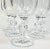 Transparent Faceted Champagne Flutes- Set of Six For Sale - Image 8 of 11