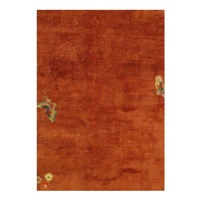 Chinese Deco Rug, Origin: China, Circa: Early 20th Century – Here is an exciting and appealing antique Oriental carpet –...