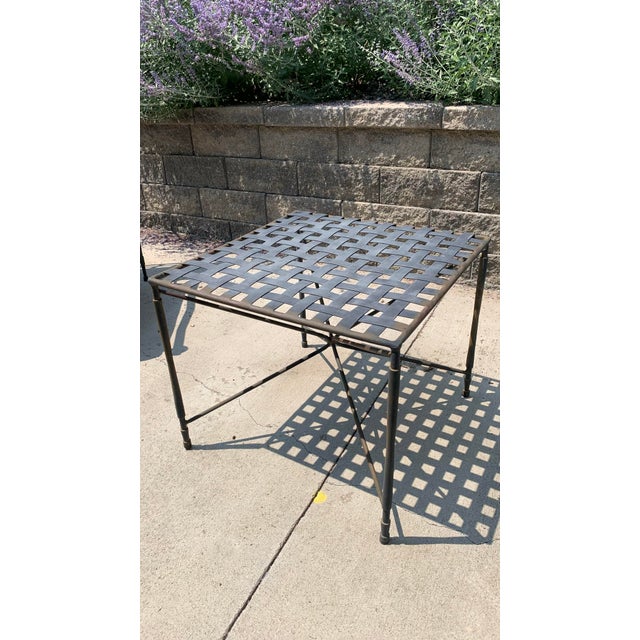 Mario Papperzini Mid 20th Century Janus Et Cie Amalfi Mario Papperzini for Salterini Style Outdoor Patio Side Table, Attributed For Sale - Image 4 of 5