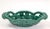Vallauris France Glazed Woven Ceramic Basket Emerald Green Mid-Century Modern For Sale - Image 11 of 12