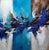 Christiane Hess, Flamme Bleue, 2022, Acrylic on Canvas For Sale - Image 4 of 4