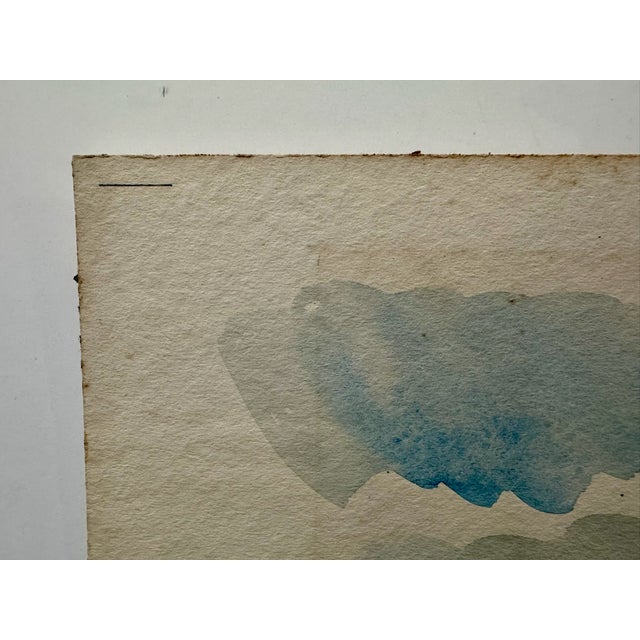Henry Emil Salloch Original Watercolor on Paper Lion Head Trail, 1954. For Sale - Image 4 of 8