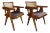 Assembled Set of Two Vintage Pierre Jeanneret Teak Conference Chairs From Chandigarh, India For Sale