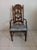 Vintage Mahogany Chippendale Style Dining Room Chair 3 Side and 1 Arm Set of 4 For Sale - Image 4 of 6