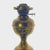 Metal Victorian Brass Duplex Oil Lamp With Patina and Glass Chimney For Sale - Image 7 of 9