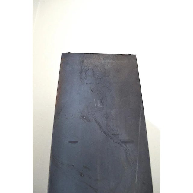 Black Steel Braced Shelf by Wolfgang Laubersheimer for Pentagon, 1980s For Sale - Image 8 of 11