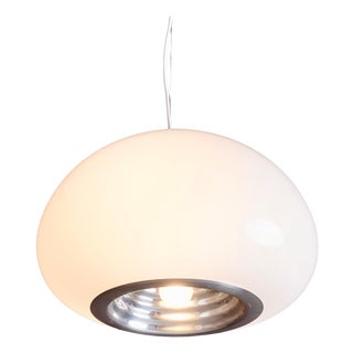 Black and White Pendant Lamp attributed to Castiglioni for Flos, 1960s For Sale