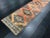 1960s Turkish Boho Handmade Faded Orange Oushak Runer Rug - 3′ × 11′4″ For Sale - Image 5 of 11