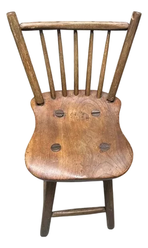 Early 20thc Wooden Bar Stool