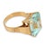 1950s Mid Century 13.74 Carat Aquamarine 18k Yellow Gold Ring, Size 8 For Sale - Image 4 of 6