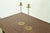 Robert Jarvie Style Antique Arts & Crafts Turned Brass Tall Candlesticks, Pair For Sale - Image 11 of 11