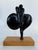 Wood Vintage Modernist Bronze Sculpture Mounted on a Wood Base Latin-American School For Sale - Image 7 of 12