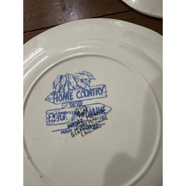 Ceramic 1980s Vintage Blue Country Scene by Myott Meakin Staffordshire Set- 10 Pieces For Sale - Image 7 of 12