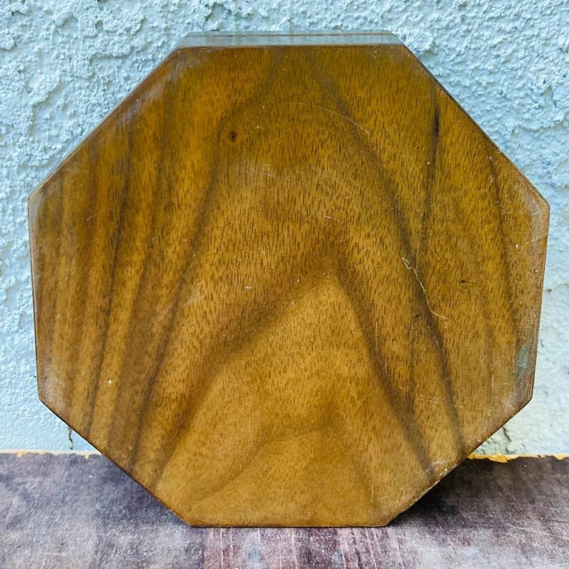 Vintage Moroccan Marquetry Inlay Wood Jewelry Box For Sale In Los Angeles - Image 6 of 11