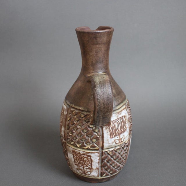 1960s Vintage French Ceramic Pitcher by Alexandre Kostanda, 1960s For Sale - Image 5 of 15