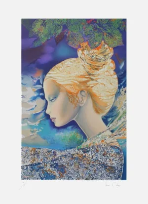 1985 Pierre Le Colas Pensive Lithograph