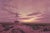 Crossing by Mark Harrison | Oil on linen Landscape with a railroad crossing at sunset For Sale