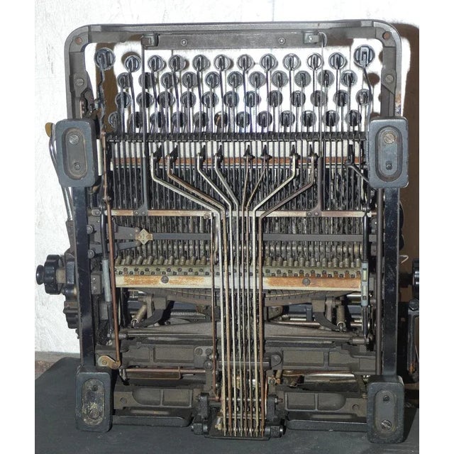 M40 Typewriter with Cart from Olivetti, Italy, 1930s For Sale - Image 12 of 13