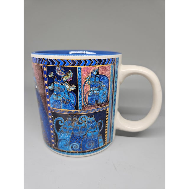 Laurel Burch Indigo Cat Portrait Mug 2016