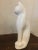 White Petite Mid Century Ceramic White Cat Figurine For Sale - Image 8 of 12