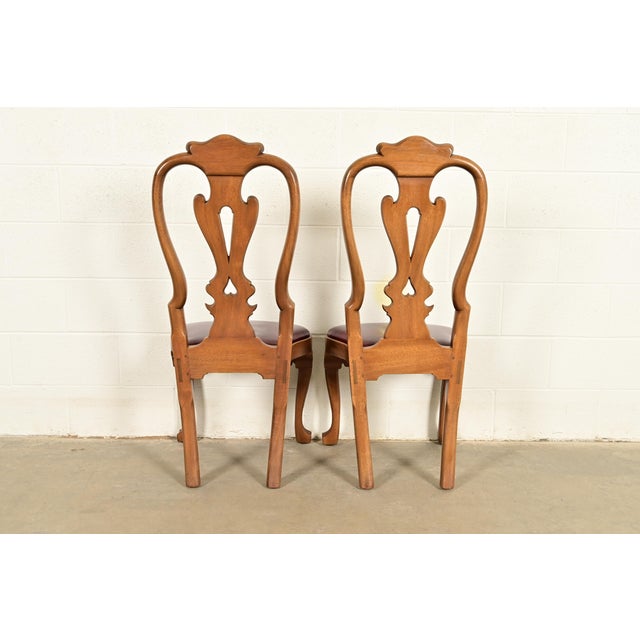 Kittinger Georgian Carved Mahogany Dining Chairs, Set of Eight For Sale - Image 13 of 16