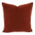 F. Schumacher San Carlo Mohair Velvet in Sienna Pillow Cover For Sale