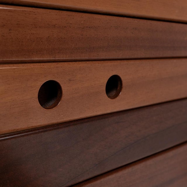 Walnut Veneered Chest, 1960s For Sale - Image 10 of 15