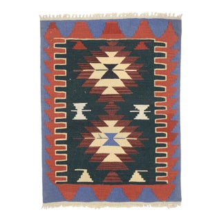 Vintage Persian Shiraz Kilim Rug - 02'03 X 03'00 For Sale