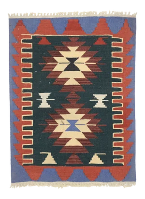 Vintage Persian Shiraz Kilim Rug - 02'03 X 03'00