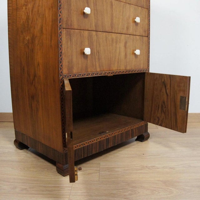 Art Deco Lowboy Cabinet by Bath Cabinet Makers, 1930s For Sale - Image 3 of 10
