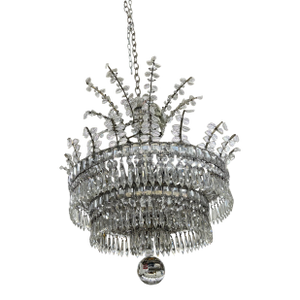 1940s French Maison Baguès Attributed Crystal Chandelier