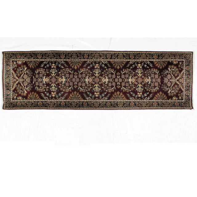 Textile 1990s Indo Sarouk Runner Rug - 2′8″ × 8′1″ For Sale - Image 7 of 7