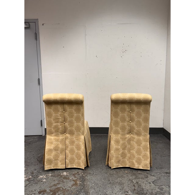 2010s Custom Design Side Dining Chairs, Pair For Sale - Image 5 of 12