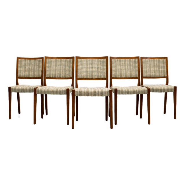 Set of Six Vintage Mid Century Modern Teak Dining Chairs by Svegards | Scandinavian Mid Century Modern, C. 1960's For Sale