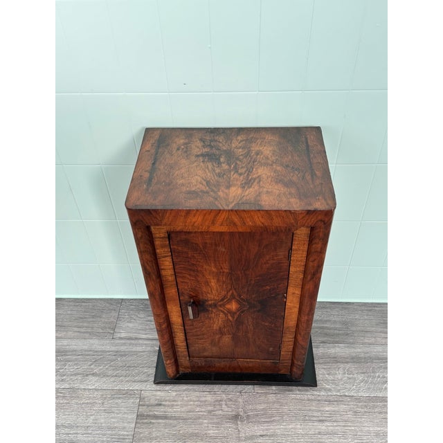 Antique Art Deco Wooden Nightstand, 1930s For Sale - Image 6 of 18