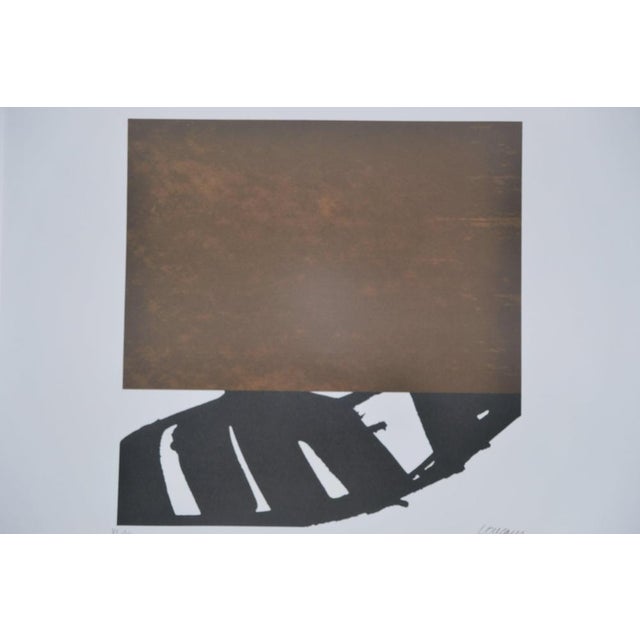 Pierre Soulages (1919-2022) Lithograph No. 43 Poster published after "Lithograph No. 43" by the Soulages Museum in Rodez,...